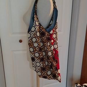 Large cotton purse/bag with change purse